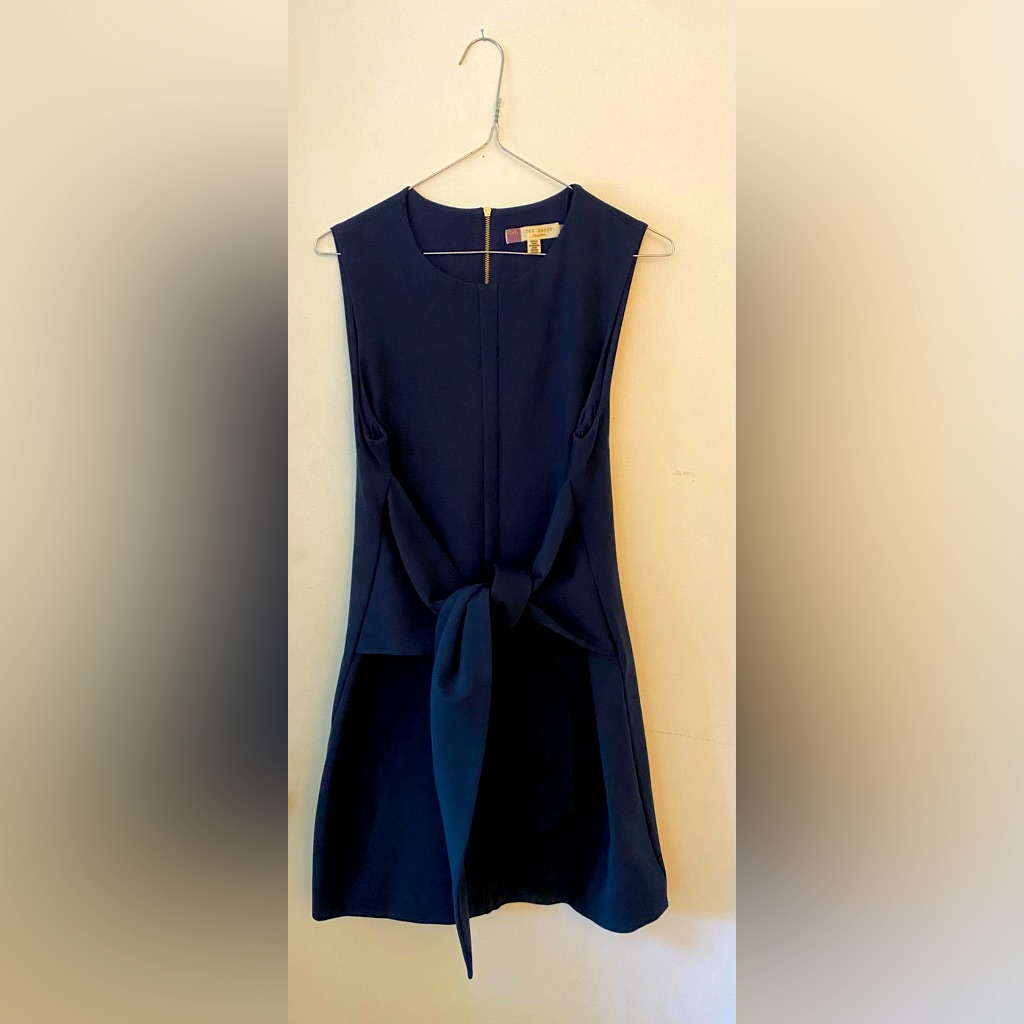 Ted Baker Women’s Papron Colour By Numbers Waist Tie Dress Size 3